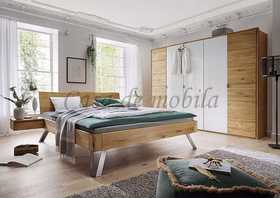 Kleiderschrank 4türig COLORADO 240x216x60cm Massivholz natur geölt von Casademobila Goslar