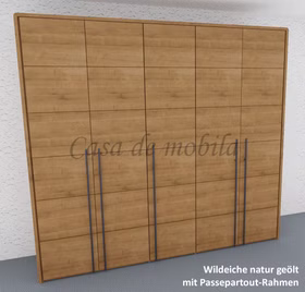 Kleiderschrank 5türig COLORADO 237x216x60cm Massivholz natur geölt von Casademobila Goslar