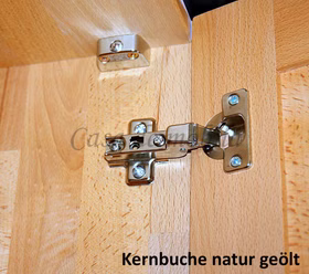 Drehtürenschrank 6-türig COLORADO 284x216x60 cm Holz geölt Front 6 Kleiderschrank 6türig COLORADO 284x216x60cm Massivholz natur geölt von Casademobila Goslar