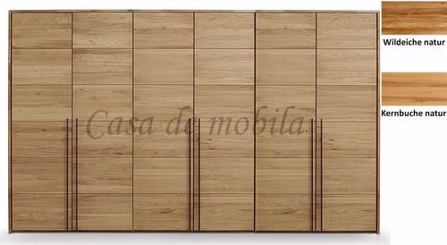 Kleiderschrank 6türig COLORADO 359x216x60cm Massivholz natur geölt von Casademobila Goslar Kleiderschrank 6türig COLORADO 359x216x60cm Massivholz natur geölt von Casademobila Goslar