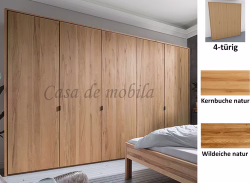 Kleiderschrank 4türig COLORADO 240x216x60cm Massivholz natur geölt von Casademobila Goslar Kleiderschrank 4türig COLORADO 240x216x60cm Massivholz natur geölt von Casademobila Goslar