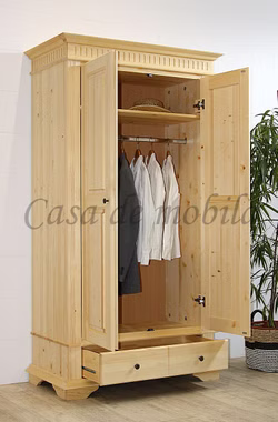 Flurschrank DAHLIA Landhausstil 2türig Fichtenholz natur geölt Massivholz Flurschrank DAHLIA Landhausstil 2türig Fichte massiv natur geölt Casa de mobila Goslar