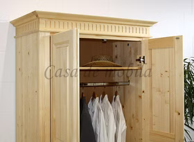 dekorative kranz leiste Kleiderschrank DAHLIA 2türig Fichte massiv Casa de mobila Goslar dekorative kranz leiste Kleiderschrank DAHLIA 2türig Fichte massiv Casa de mobila Goslar