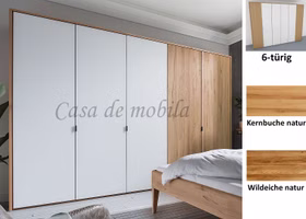 Kleiderschrank 6türig COLORADO 359x216x60cm Massivholz natur geölt von Casademobila Goslar Kleiderschrank 6türig COLORADO 359x216x60cm Massivholz natur geölt von Casademobila Goslar