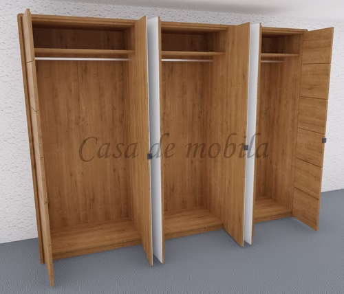 Kleiderschrank 6türig COLORADO 359x235x60cm Massivholz natur geölt von Casademobila Goslar Kleiderschrank 6türig COLORADO 359x235x60cm Massivholz natur geölt von Casademobila Goslar
