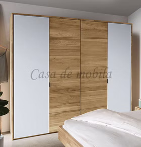 Kleiderschrank 4türig COLORADO 240x235x60cm Massivholz natur geölt von Casademobila Goslar