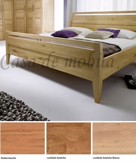 Massivholz Bett Seniorenbett CASERA 140x200x43cm Kernbuche, Asteiche natur oder Bianco geölt Wimmer Casa de Mobila Goslar Massivholz Bett Seniorenbett CASERA 140x200x43cm Kernbuche, Asteiche natur oder Bianco geölt Wimmer Casa de Mobila Goslar