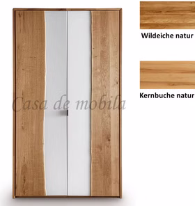 Kleiderschrank 2türig COLORADO 121x216x60cm Massivholz natur geölt von Casademobila Goslar Kleiderschrank 2türig COLORADO 121x216x60cm Massivholz natur geölt von Casademobila Goslar