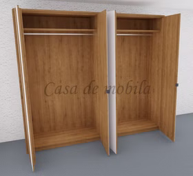 Kleiderschrank 4türig COLORADO 240x216x60cm Massivholz natur geölt von Casademobila Goslar