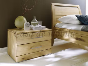 Vollholz Nachtschrank CASERA 64x43x42  Einzelbett Seniorenbett Asteiche Bianco geölt Wimmer Casa de Mobila Goslar