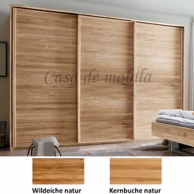 Schwebetürenschrank 3türig WOODSIDE 300x216x66cm Massivholz natur geölt von Casademobila Goslar Schwebetürenschrank 3türig WOODSIDE 300x216x66cm Massivholz natur geölt von Casademobila Goslar