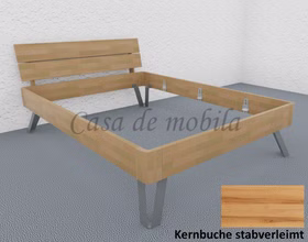 Bett 140x200 CLEVELAND Massivholz natur geölt stabverleimt von Casademobila Goslar