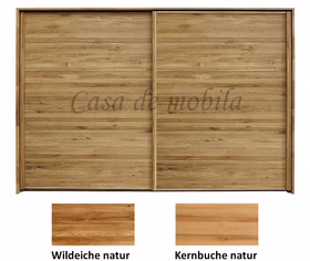 Schwebetürenschrank 2türig WOODSIDE 240x216x66cm Massivholz natur geölt von Casademobila Goslar Schwebetürenschrank 2türig WOODSIDE 240x216x66cm Massivholz natur geölt von Casademobila Goslar