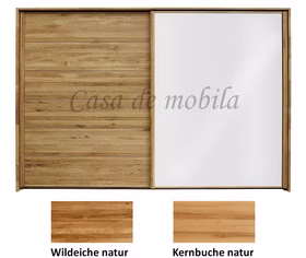 Schwebetürenschrank 2türig WOODSIDE 240x216x66cm Massivholz natur geölt von Casademobila Goslar Schwebetürenschrank 2türig WOODSIDE 240x216x66cm Massivholz natur geölt von Casademobila Goslar