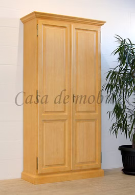 Geschirrschrank abschließbar Landhaus PINEA 110x220x46cm Pinie massiv honigfarben mediterraneo gebürstet, 1.910.014HR-00 Casa de mobila Goslar