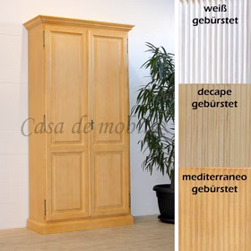 Echtholz Geschirrschrank Landhaus PINEA 110x220x46cm Pinie massiv weiß honig decape sandfarbe gebürstet, 1.910.014HR-00 Casa de mobila Goslar Echtholz Geschirrschrank Landhaus PINEA 110x220x46cm Pinie massiv weiß honig decape sandfarbe gebürstet, 1.910.014HR-00 Casa de mobila Goslar
