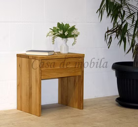 Massivholz Nachttisch mit Schubkasten 50x50x34cm Wildeiche massiv rustikal geölt von Casademobila Goslar Massivholz Nachttisch mit Schubkasten 50x50x34cm Wildeiche massiv rustikal geölt von Casademobila Goslar
