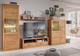 Massivholz TV-Kommode PALERMO 139x45x40cm Wildeiche massiv natur geölt Massivholz TV-Kommode PALERMO 139x45x40cm Wildeiche massiv natur geölt