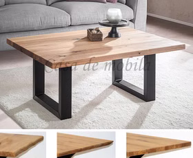 Couchtisch 110x46x75cm PLATO Wildeiche massiv geölt U-Gestell schwarz von Casademobila Goslar Couchtisch 110x46x75cm PLATO Wildeiche massiv geölt U-Gestell schwarz von Casademobila Goslar