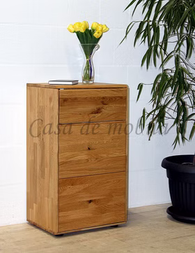Schmale Kommode 51x89x40cm OKER Wildeiche geölt Massivholz Kommode schmal OKER 51x91x40cm 1türig Wildeiche massiv natur geölt, bei Casa de mobila in Goslar