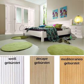 Massivholz Schlafzimmer HIDDENSEE 4 Teilig Bett 200x200 Pinie massiv weiß decape sandfarbe mediterano honig Rojas Mobiliario Casa de Mobila Goslar Massivholz Schlafzimmer HIDDENSEE 4 Teilig Bett 200x200 Pinie massiv weiß decape sandfarbe mediterano honig Rojas Mobiliario Casa de Mobila Goslar