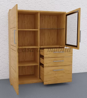 Schrank mit Schubladen rechts 114x143x40cm PALERMO Massivholz geölt von Casademobila Goslar Schrank mit Schubladen rechts 114x143x40cm PALERMO Massivholz geölt von Casademobila Goslar
