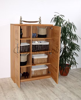 Wäscheschrank 2-türig PALERMO 102x143x40cm buche massiv natur geölt Casa de mobila Goslar Massivholz Wäscheschrank 2-türig PALERMO 102x143x40cm Kernbuche massiv natur geölt Casa de mobila Goslar