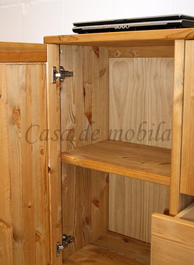 Kommode 4türig CONTRA 178x84x33cm Kiefer massiv gebeizt geölt von Casa de mobila Goslar