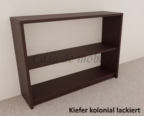 regal 2 offene Fächer 118x84x33cm CONTRA Kiefer dunkelbraun kolonial lackiert Massivholz regal 118x84x33cm CONTRA Kiefer massiv dunkelbraun kolonial lackiert von Casademobila Goslar