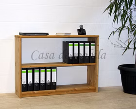Büroschrank 2 offene Fächer 118x84x33cm CONTRA Kiefer massiv gelaugt geölt Massivholz Büroschrank 118x84x33cm CONTRA Kiefer massiv gelaugt geölt von Casademobila Goslar