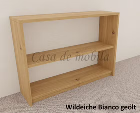 Aktenregal 2 offene Fächer 118x84x33cm CONTRA Wildeiche massiv weiß bianco geölt Massivholz Aktenregal 118x84x33cm CONTRA Wildeiche massiv weiß bianco geölt von Casademobila Goslar