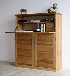 Sekretär PALERMO 100x121x40cm Wildeiche massiv natur geölt Massivholz Sekretär PALERMO 100x121x40cm Wildeiche massiv natur geölt Casa de mobila Goslar