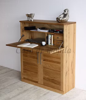 Echtholz Büroschrank PALERMO 100x121x40cm eiche massiv natur geölt Casa de mobila Goslar Echtholz Büroschrank PALERMO 100x121x40cm eiche massiv natur geölt Casa de mobila Goslar