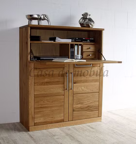 Naturholz Schreibsekretär PALERMO innen 100x121x40cm eiche massiv natur geölt Casa de mobila Goslar Naturholz Schreibsekretär PALERMO innen 100x121x40cm eiche massiv natur geölt Casa de mobila Goslar