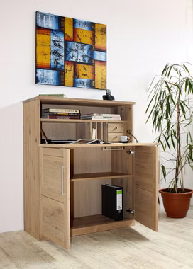 Büroschrank PALERMO Eichenholz massiv Bianco geölt Büroschrank PALERMO Eichenholz massiv Bianco geölt