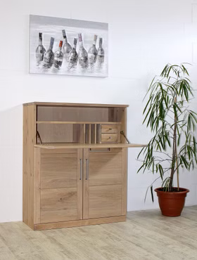 Büroschrank PALERMO Eichenholz massiv Bianco geölt Massivholz Büroschrank PALERMO Wildeiche massiv Bianco geölt, 7171 40 EB SM Casa de mobila Goslar
