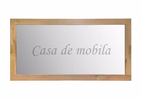 Wandspiegel ZACHARIAS 123x63x2cm Wildeiche massiv natur geölt von Casademobila