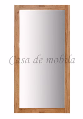 Dielenspiegel ZACHARIAS 123x63x2cm Wildeiche massiv natur geölt von Casademobila