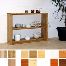 Massivholz Standregal 134x84x33cm CONTRA Kiefer Buche Eiche massiv von Casademobila Goslar