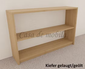 Massivholz Standregal 134x84x33cm CONTRA Kiefer massiv gelaugt geölt von Casademobila Goslar