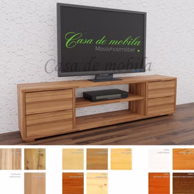 TV-Lowboard CONTRA 178x44x33cm Kiefer, Kernbuche, Wildeiche massiv natur oder weiß Bianco geölt Casademobila Goslar TV-Lowboard CONTRA 178x44x33cm Kiefer, Kernbuche, Wildeiche massiv natur oder weiß Bianco geölt Casademobila Goslar