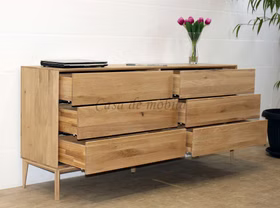 Massivholz Wäscheschrank 6 schubladen CUBE IT 178x82x42cm Wildeiche massiv natur geölt Casademobila Goslar Massivholz Wäscheschrank 6 schubladen CUBE IT 178x82x42cm Wildeiche massiv natur geölt Casademobila Goslar