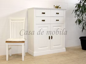 Wäscheschrank NORDIC DREAMS 109x130x44cm Kiefer massiv weiß Massivholz Wäschekommode landhaus NORDIC DREAMS 109x130x44cm Kiefer massiv weiß Lackiert Casademobila Goslar