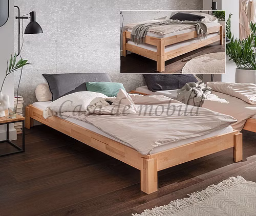 Jugendbett 90x200cm DENVER II Kernbuche massiv natur geölt Casademobila Goslar Jugendbett 90x200cm DENVER II Kernbuche massiv natur geölt Casademobila Goslar