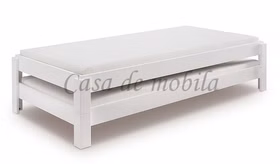 Stapelbetten 90x200cm DENVER II Buchenholz massiv weiß lackiert Casademobila Goslar