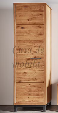 Dielenschrank schmal mit fächern links BREST 60x200x38cm Kernbuche massiv rustikal Eisen Vintage schwarz von Casademobila Goslar Dielenschrank schmal mit fächern links BREST 60x200x38cm Kernbuche massiv rustikal Eisen Vintage schwarz von Casademobila Goslar
