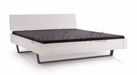 Schwebebett mit Metallkufen KIEL 140/160/180/200x200 Holzkopfteil Kiefer massiv weiß lasiert bei Casademobila Goslar Schwebebett mit Metallkufen KIEL 140/160/180/200x200 Holzkopfteil Kiefer massiv weiß lasiert bei Casademobila Goslar