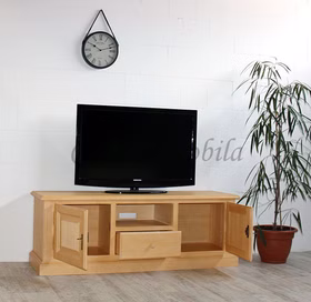 Massivholz Fernsehschrank Landhaus Pinie massiv Honigfarben mediterano gebuerstet casademobila Goslar