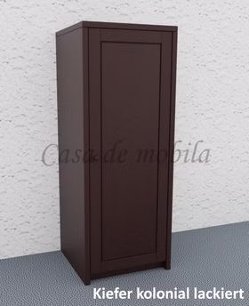 Kommode mit Holztür tiefe 46cm CONTRA 47x123x46cm Kiefer massiv dunkelbraun tabak kolonial Massivholz Kommode mit Holztür tiefe 46cm CONTRA 47x123x46cm Kiefer massiv dunkelbraun tabak kolonial Casademobila Goslar