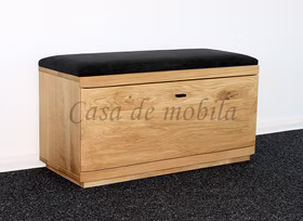 Truhenbank PINOS 91x44x38cm Wildeiche massiv natur geölt von Casademobila Goslar Truhenbank PINOS 91x44x38cm Wildeiche massiv natur geölt von Casademobila Goslar